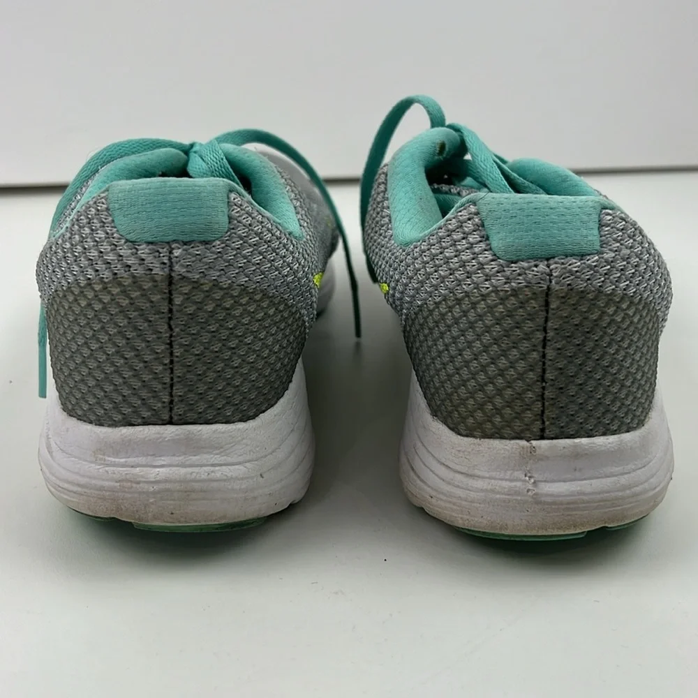 Nike Revolution 3 women's Grey Volt Turquoise Running Shoes - Picture 4 of 7